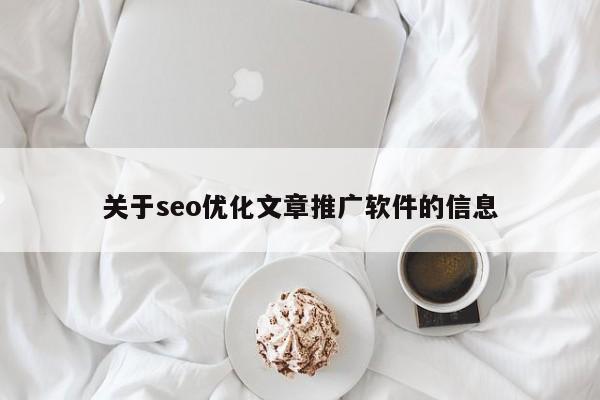 关于seo优化文章推广软件的信息