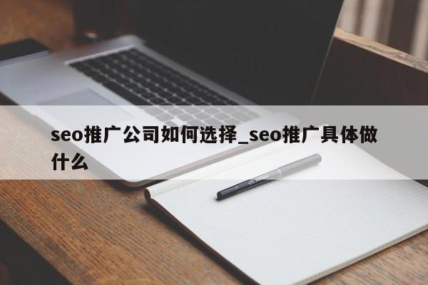 seo推广公司如何选择_seo推广具体做什么